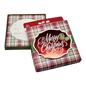 Gift Card Box - Square - Merry Christmas Plaid