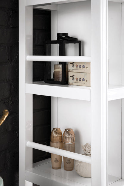 Athens 30" Double-Sided Linen Cabinet, Glossy White