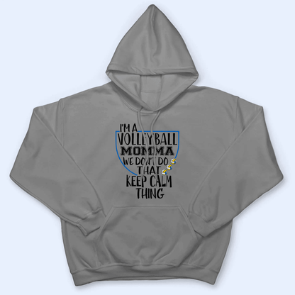We don't do that keep calm thing - Baseball/Softball - Personalized Custom T Shirt - Gift for Grandma/Nana/Mimi, Mom, Wife, Grandparent