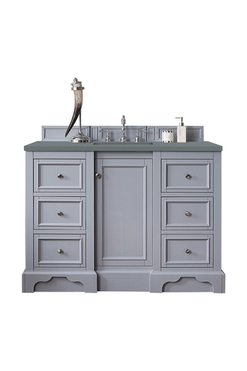 De Soto 48" Single Vanity Cabinet, Bright White