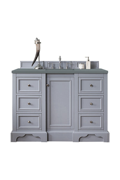 De Soto 48" Single Vanity Cabinet, Bright White
