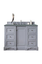 De Soto 48" Single Vanity Cabinet, Bright White