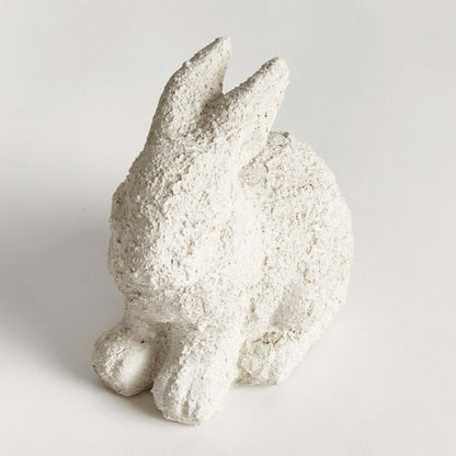 Weathered Terracotta Bunny Garden Statue