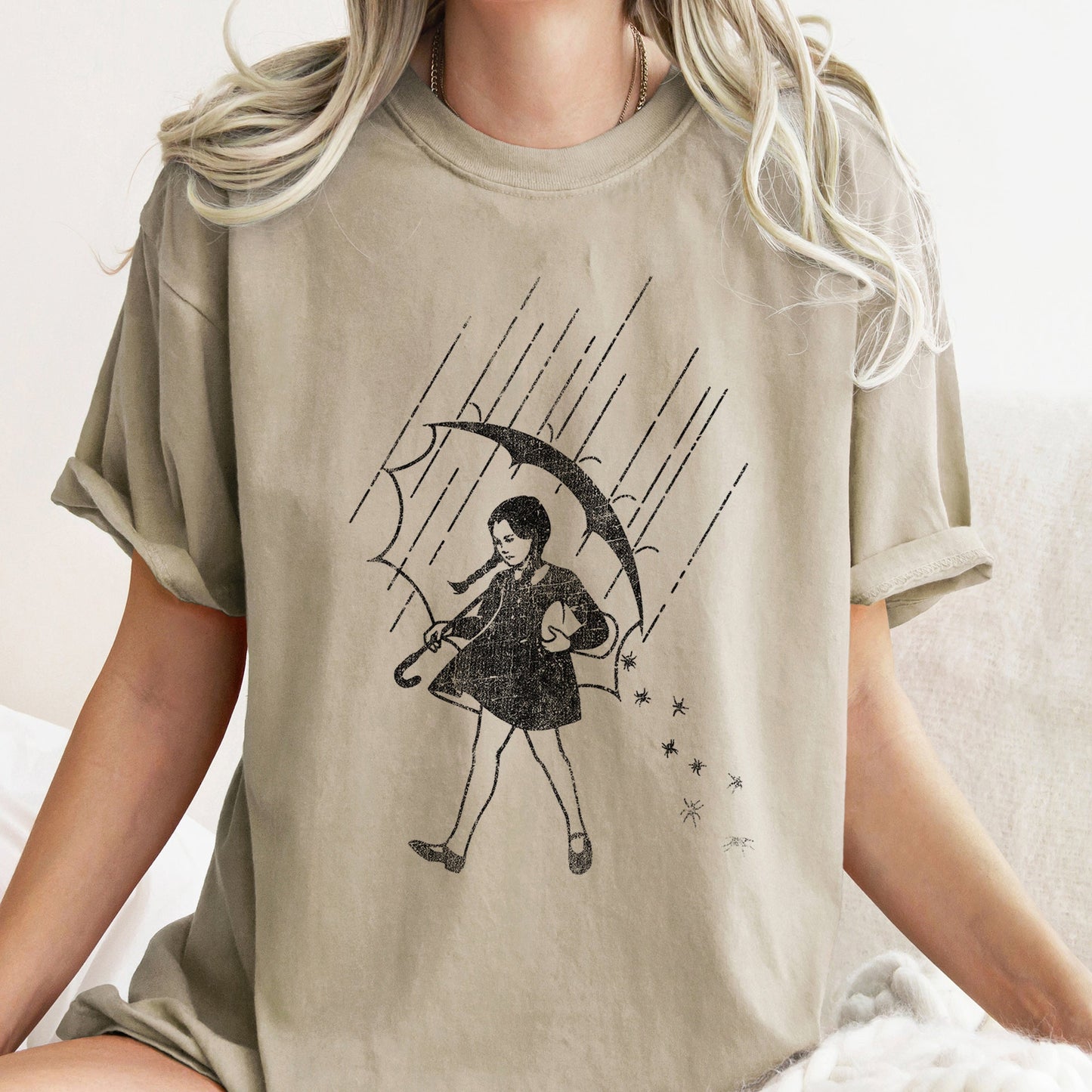 Wednesday Be Salty Retro Halloween Comfort Colors Tshirt