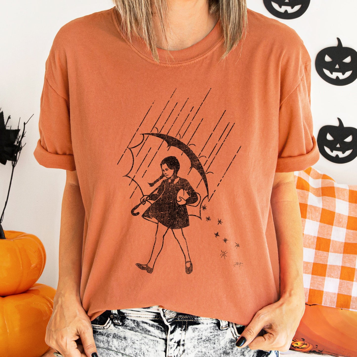 Wednesday Be Salty Retro Halloween Comfort Colors Tshirt