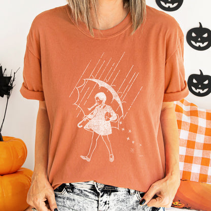 Wednesday Be Salty Retro Halloween Comfort Colors Tshirt