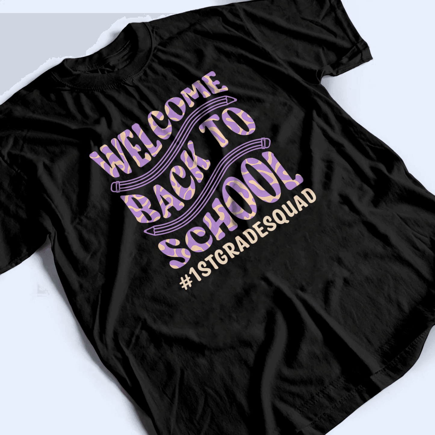 Welcome Back To School - Personalized Custom T Shirt - Birthday, Loving, Funny Gift for Teacher, Kindergarten, Preschool, Pre K, Paraprofessional