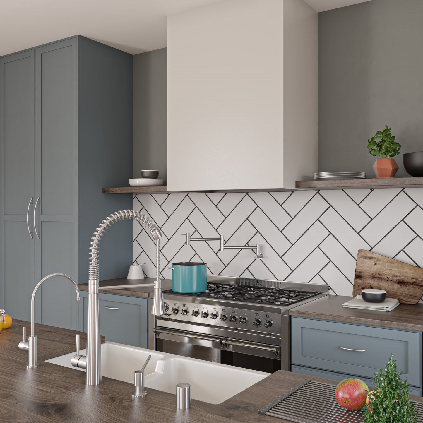 ALFI brand AB5019 Retractable Pot Filler Faucet