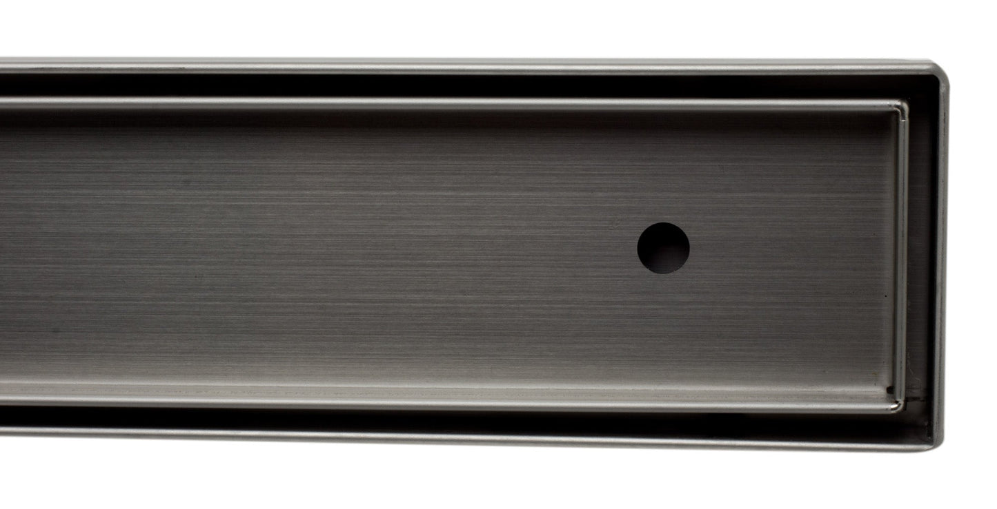 ALFI brand  ABLD24A 24" Long Modern Stainless Steel Linear Shower Drain w/o Cover