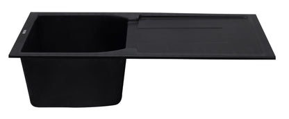 ALFI brand AB1620DI 34" Single Bowl Granite Composite Kitchen Sink with Drainboard