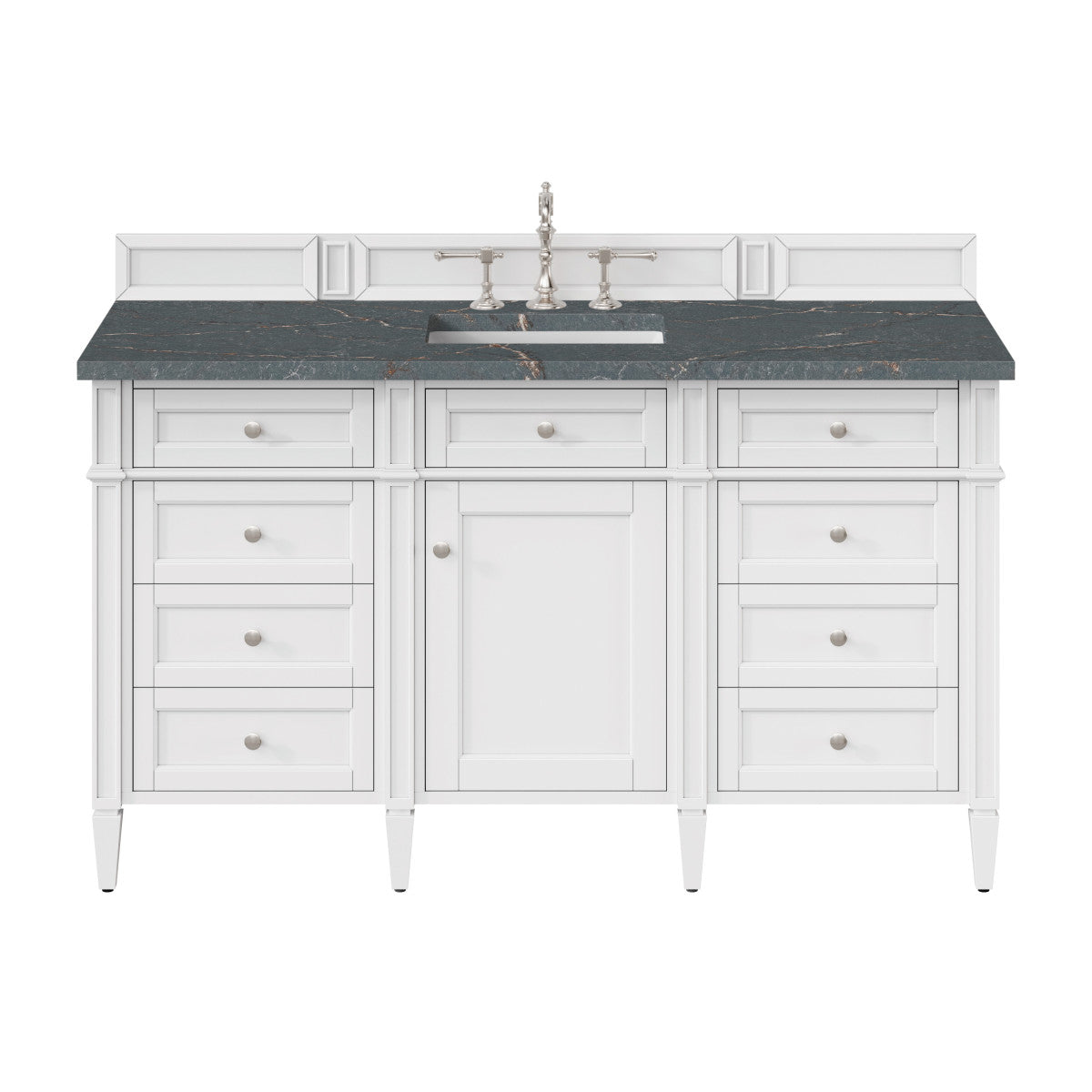 Brittany 60" Single Vanity in Bright White