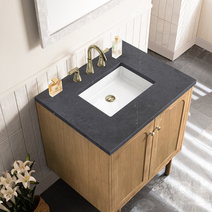 Laurent 30" Single Vanity Cabinet, Light Natural Oak