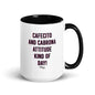 Cafecito and Cabrona Attitude Latina Mug Color Inside