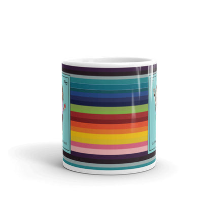 La Trabajadora Social With An Apple Sarape Latina Mug