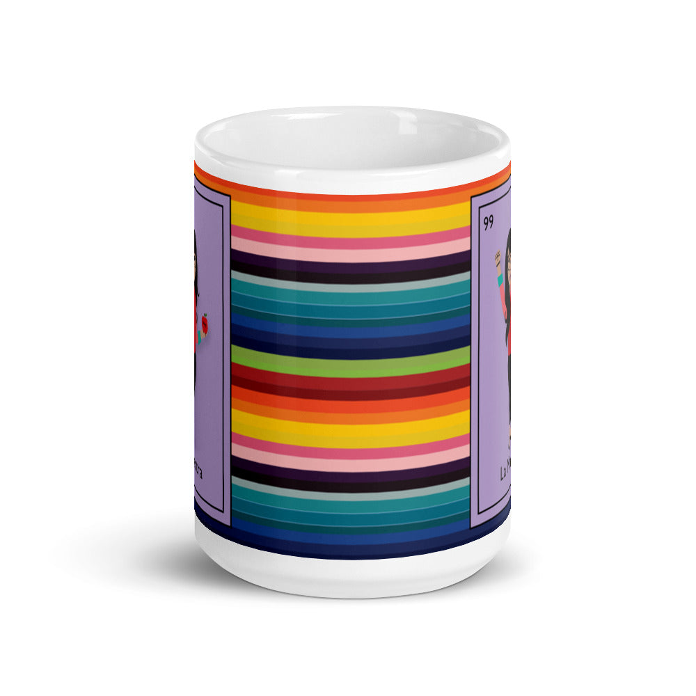La Maestra Mexican Loteria Card Serape Mug