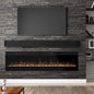 White Mountain Hearth Nexfire 74" Contemporary Linear Electric Wall Mount Fireplace - EBL74