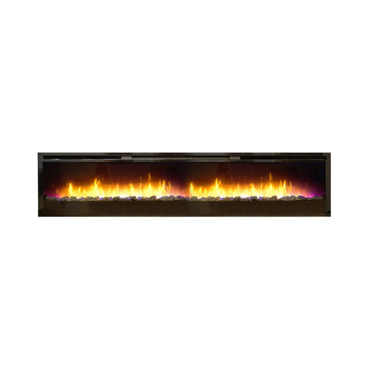 White Mountain Hearth Nexfire 74" Contemporary Linear Electric Wall Mount Fireplace - EBL74