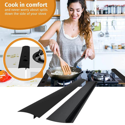 Silicone Gap Sealing Strip for Kitchen Stove and Counter Protection – Anti-Oil and Spill Proof