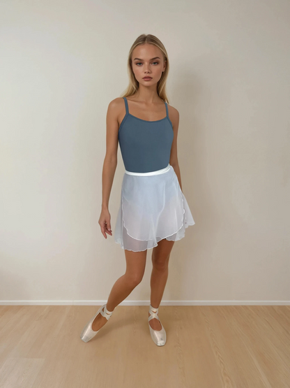 White Chiffon Ballet Wrap Skirt - Classical