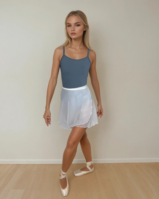 White Chiffon Ballet Wrap Skirt - Classical