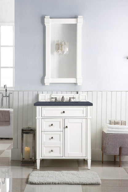 Brittany 30" Single Vanity in Bright White