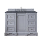 De Soto 48" Single Vanity Cabinet, Bright White