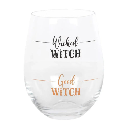 Wicked Witch Stemless Halloween Wine Glass