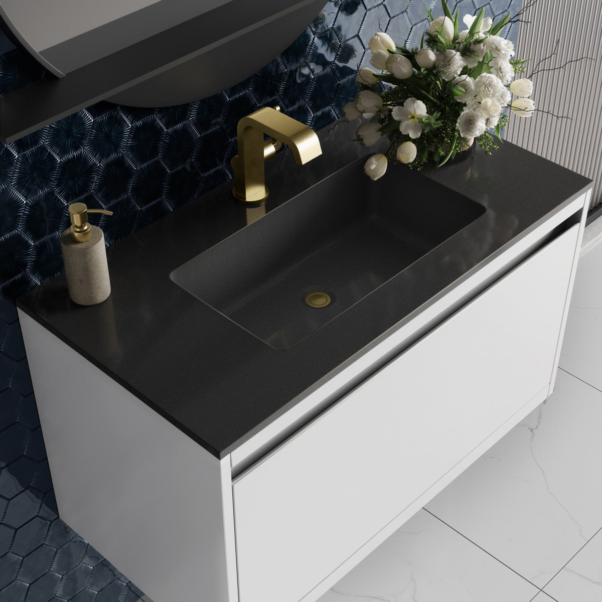 Mantova 35.4" Single Vanity Cabinet