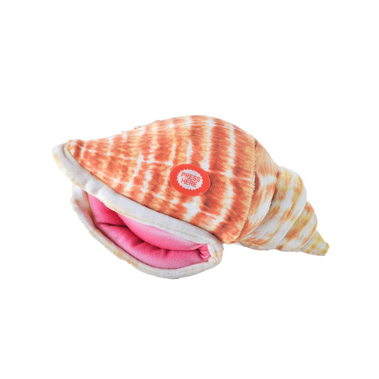 Wild Calls Queen Conch Shell Stuffed Animal With Sound 8"