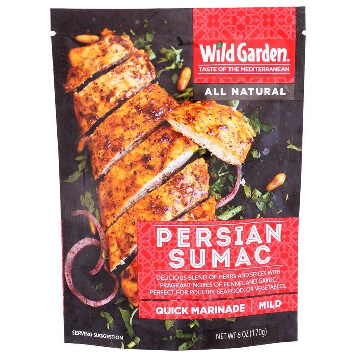 Wild Garden Persian Sumac Marinade for Poultry, Vegetables & Salads - Authentic Mediterranean Flavor