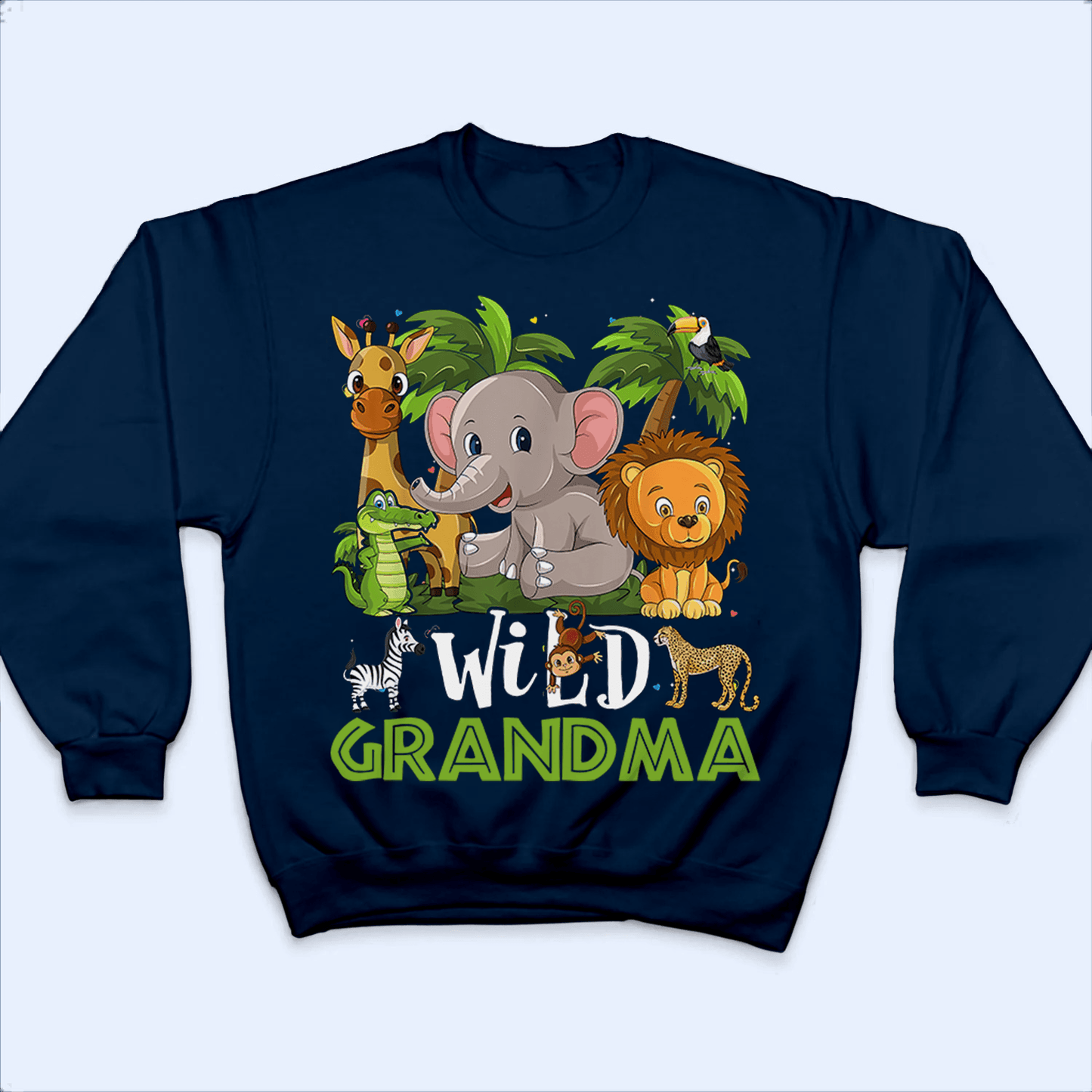 Wild Grandma - Personalized Custom T Shirt - Birthday, Loving, Funny Gift for Grandma/Nana/Mimi, Mom, Wife, Grandparent