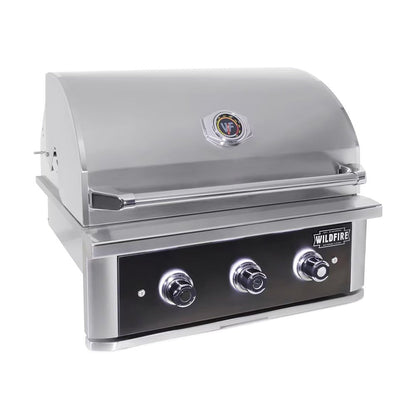 Wildfire Outdoor Living Ranch Pro 304 Stainless Steel Propane Gas Grill, 30" (WF-PRO30G-RH-LP) (SAK18437)