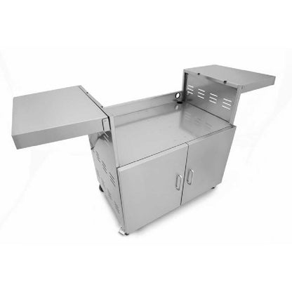 Wildfire Outdoor Living Stainless Steel Outdoor Grill Cart With Propane Tank Slide Out Door (SAK71546)