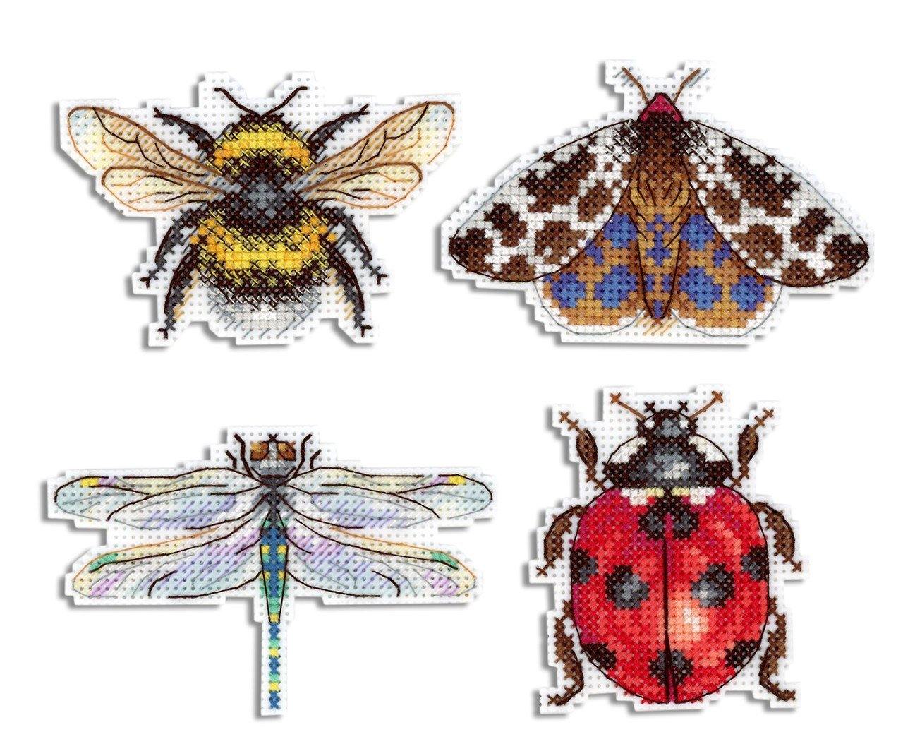 Winged Friends. Magnets SR-488  Plastic Canvas Counted Cross Stitch