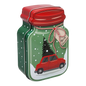 Jar Shaped Christmas Cookie Gift Tin -  On our way to Grandma's