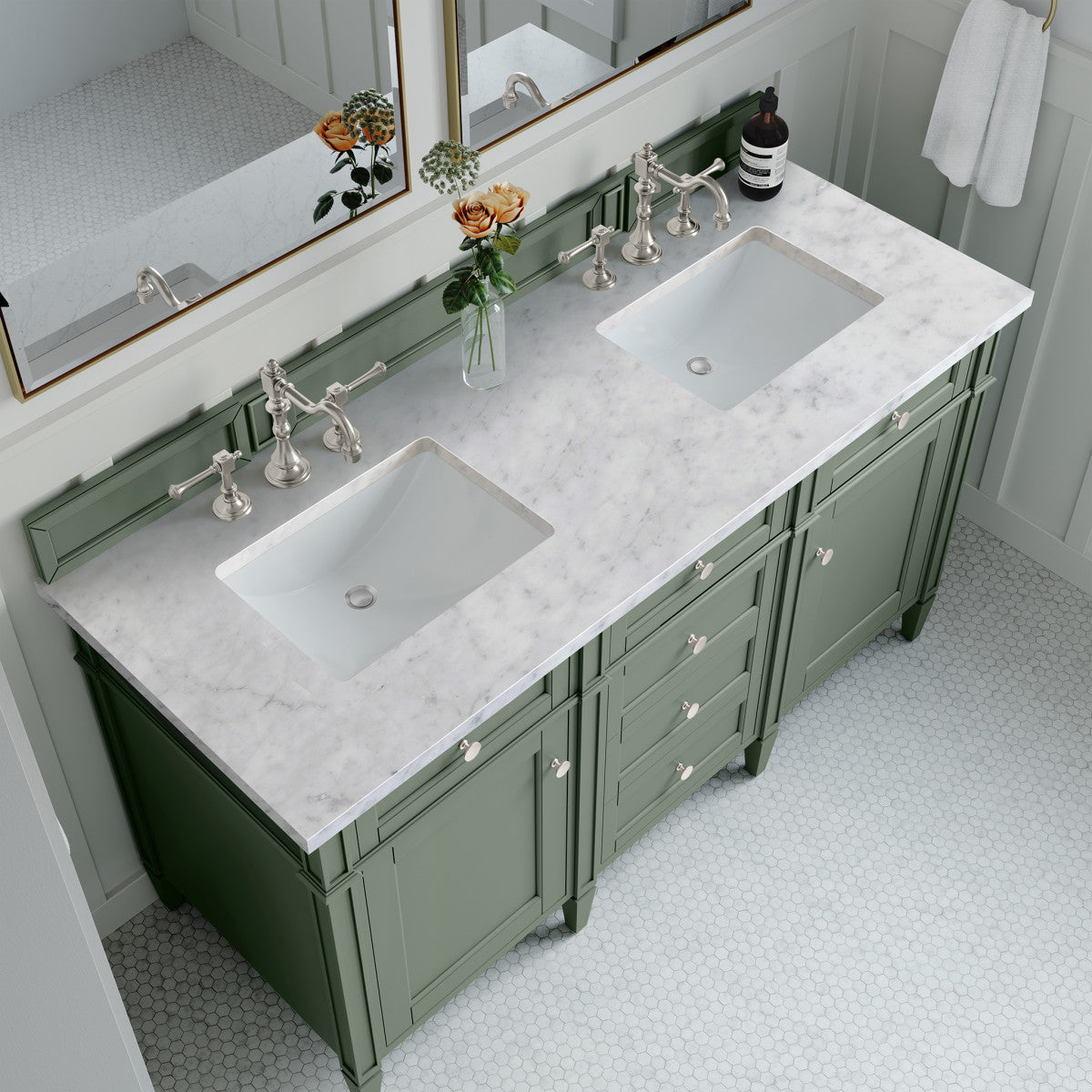 Brittany 60" Double Vanity Cabinet