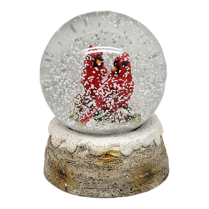 4 Inch Resin Holiday Cardinal Waterglobe - Style 1