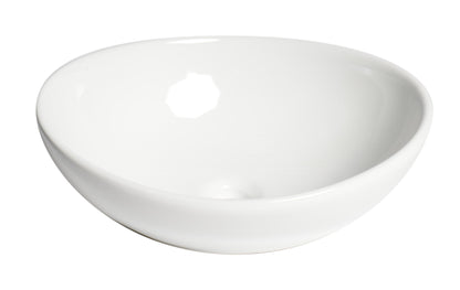 ALFI brand  ABC913 White 16" Egg Shape Above Mount Ceramic Sink