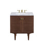 Amberly 30" Single Vanity Cabinet, Mid-Century Walnut
