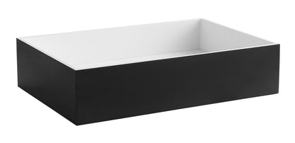 ALFI brand  ABRS2014BM Black Matte 20" x 14" Solid Surface Resin Sink