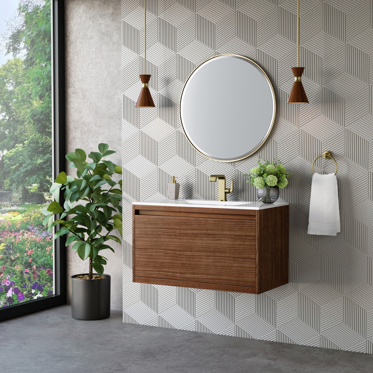 Mantova 35.4" Single Vanity Cabinet