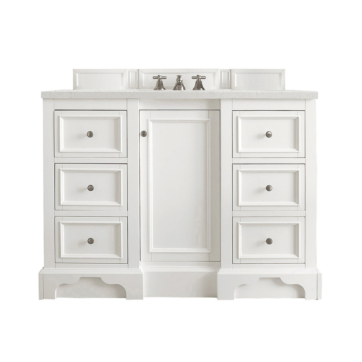 De Soto 48" Single Vanity Cabinet, Bright White