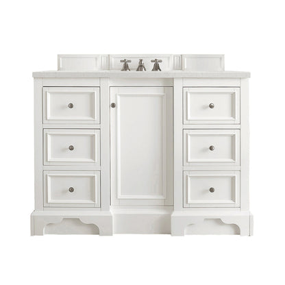De Soto 48" Single Vanity Cabinet, Bright White
