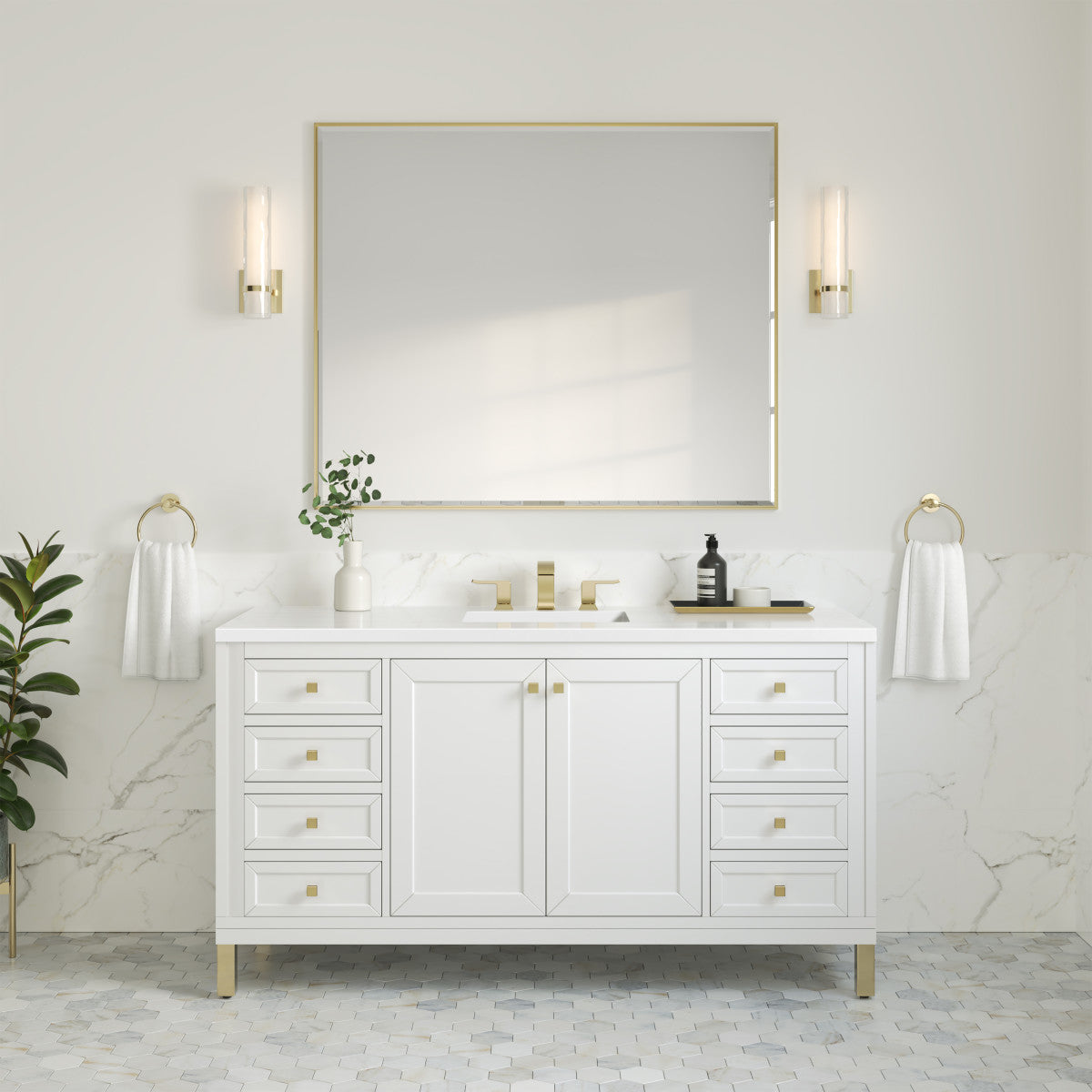 Chicago 60" Single Vanity Cabinet