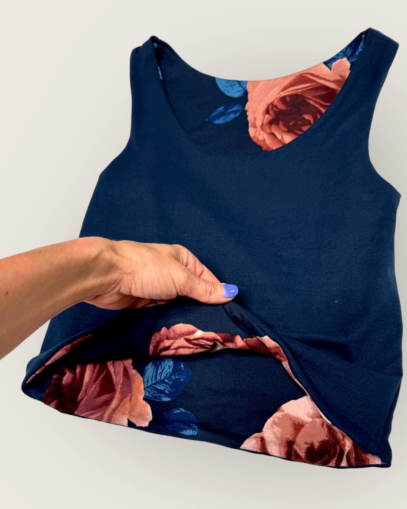 Bodycon Reversible Scoop Neck Tank Top