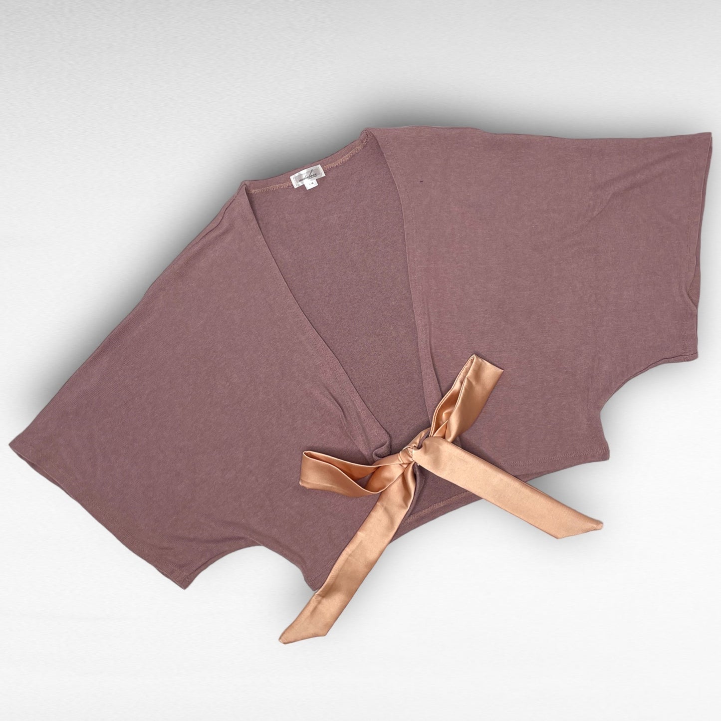 Luxe Cropped Sweater Knit Wrap Top Ballet Warm Up - Sugar Plum