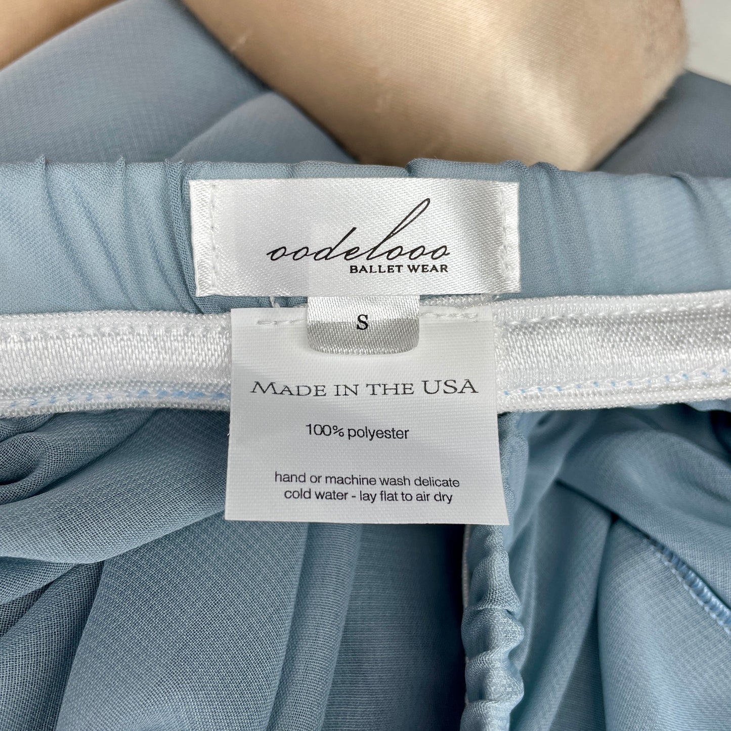 Glacier Blue Chiffon Ballet Pull On Skirt - Ballet Rehearsal Skirt - Pirouette Skirt