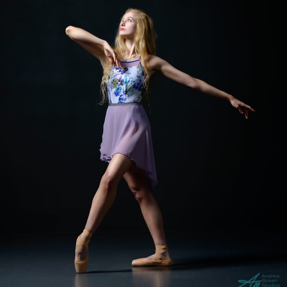 Light Purple Chiffon Ballet Wrap Skirt - Lavender Mist Contemporary Skirt