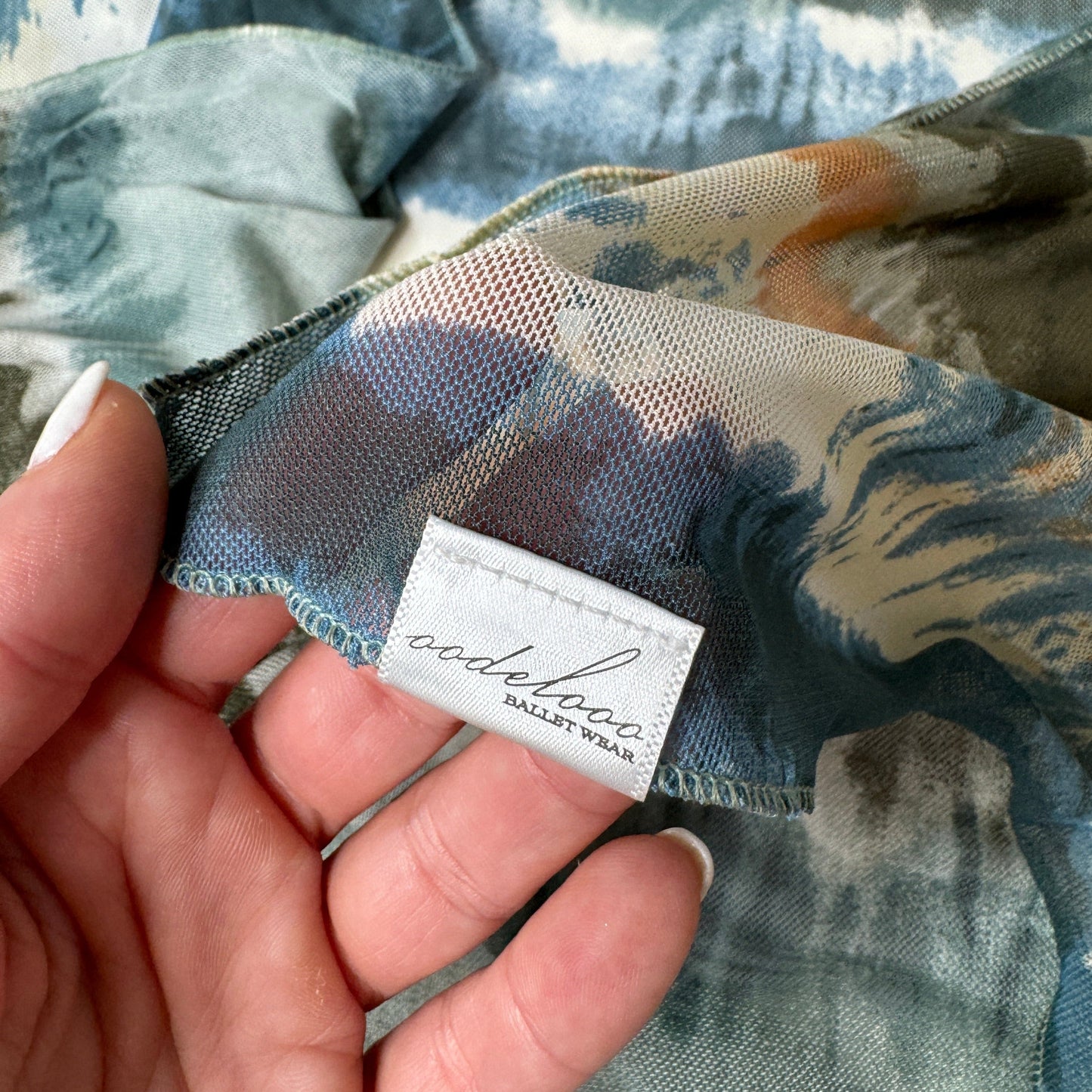 Sheer Tie Dye Mesh Kimono Cover Up