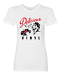 womens Delicious Vinyl classic logo - white
